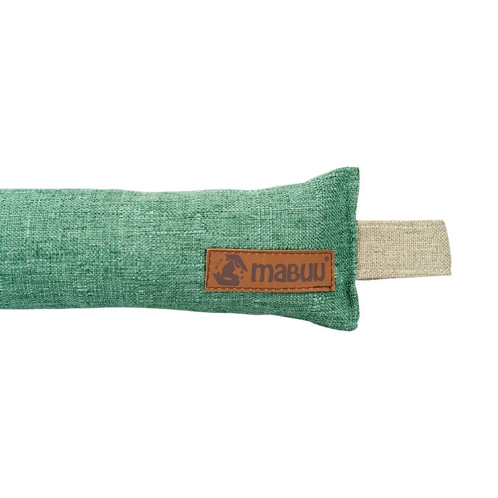 Brinquedo Mabuu Almofada com Apito Reta Verde para Cães e Gatos