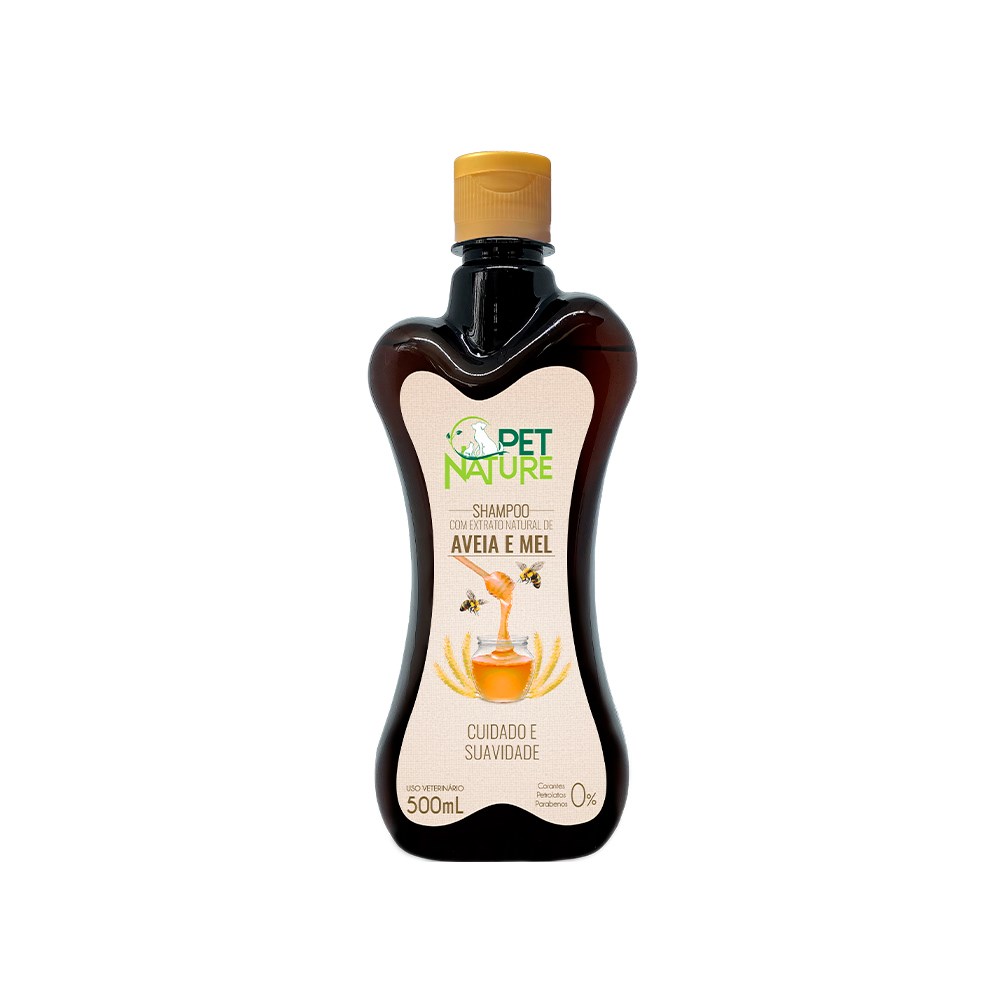 Shampoo Natureza Petbrilho para Cães e Gatos Aveia e Mel