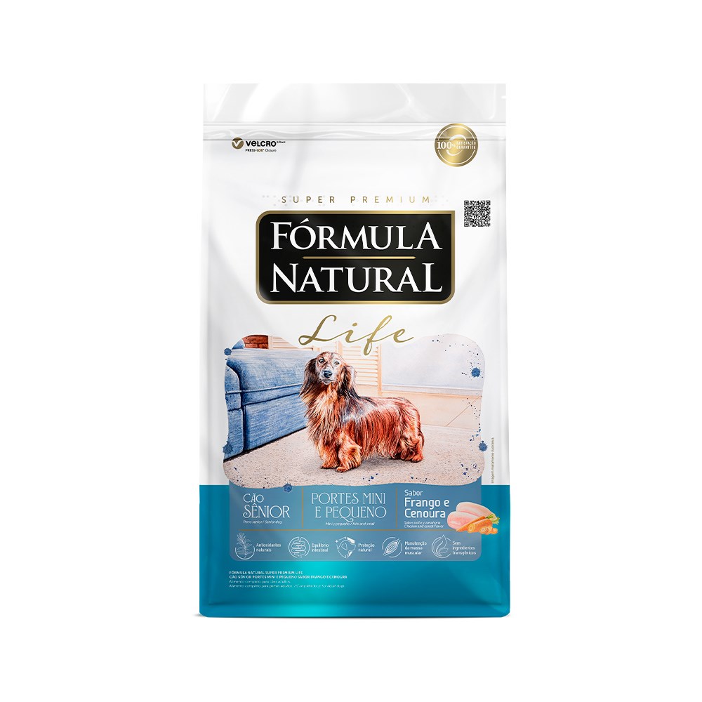 Ração Fórmula Natural Life para Cães Sênior Raças Mini