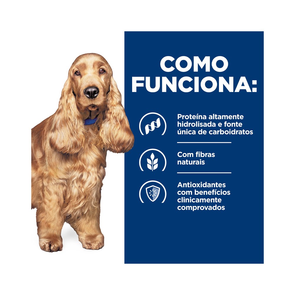 Ração Hill's Prescription Diet Z/D para Cães Adultos - Alergias Alimentares e da Pele