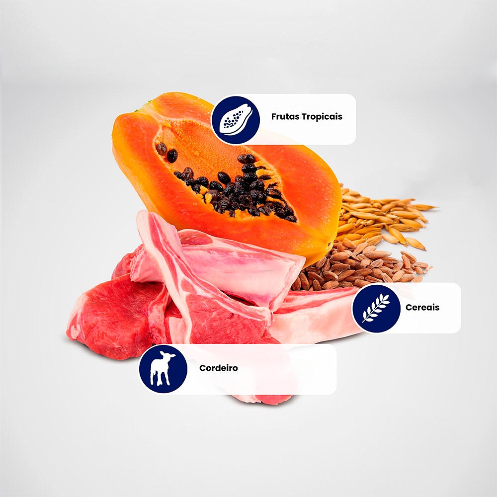 Ração Farmina N&D Tropical Selection para Cães Adultos de Porte Médio e Grande Sabor Cordeiro, Cereais e Frutas Tropicais