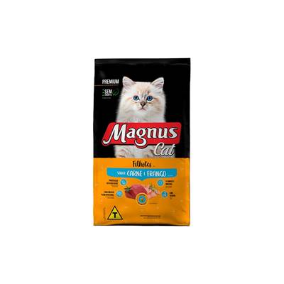 Ração Magnus sabor Carne com Frango para Gatos Filhotes