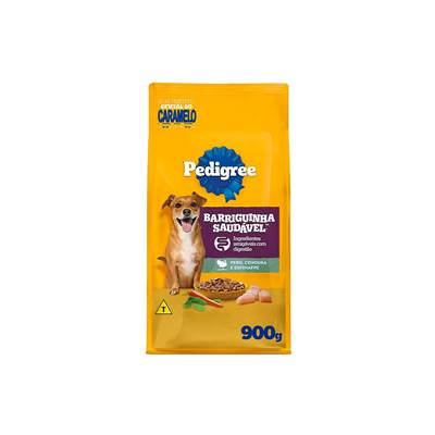 Ração Pedigree Barriguinha Saudável para Cães Adultos de Raças Pequenas e Minis sabor Peru