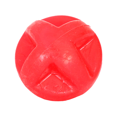 Brinquedo Furacão Pet Bola de Borracha Maciça Superball Vermelho para Cães G