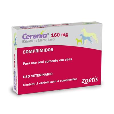 Cerenia 160mg - 4 Comprimidos 160mg