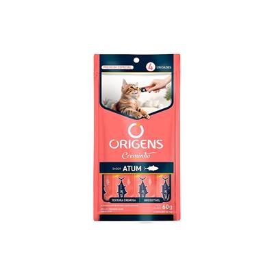 Snack Origens Creminho Sabor Atum para Gatos 60g