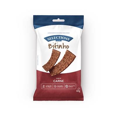 Bifinho Selections For Pets Strip para Cães Sabor Carne 60g