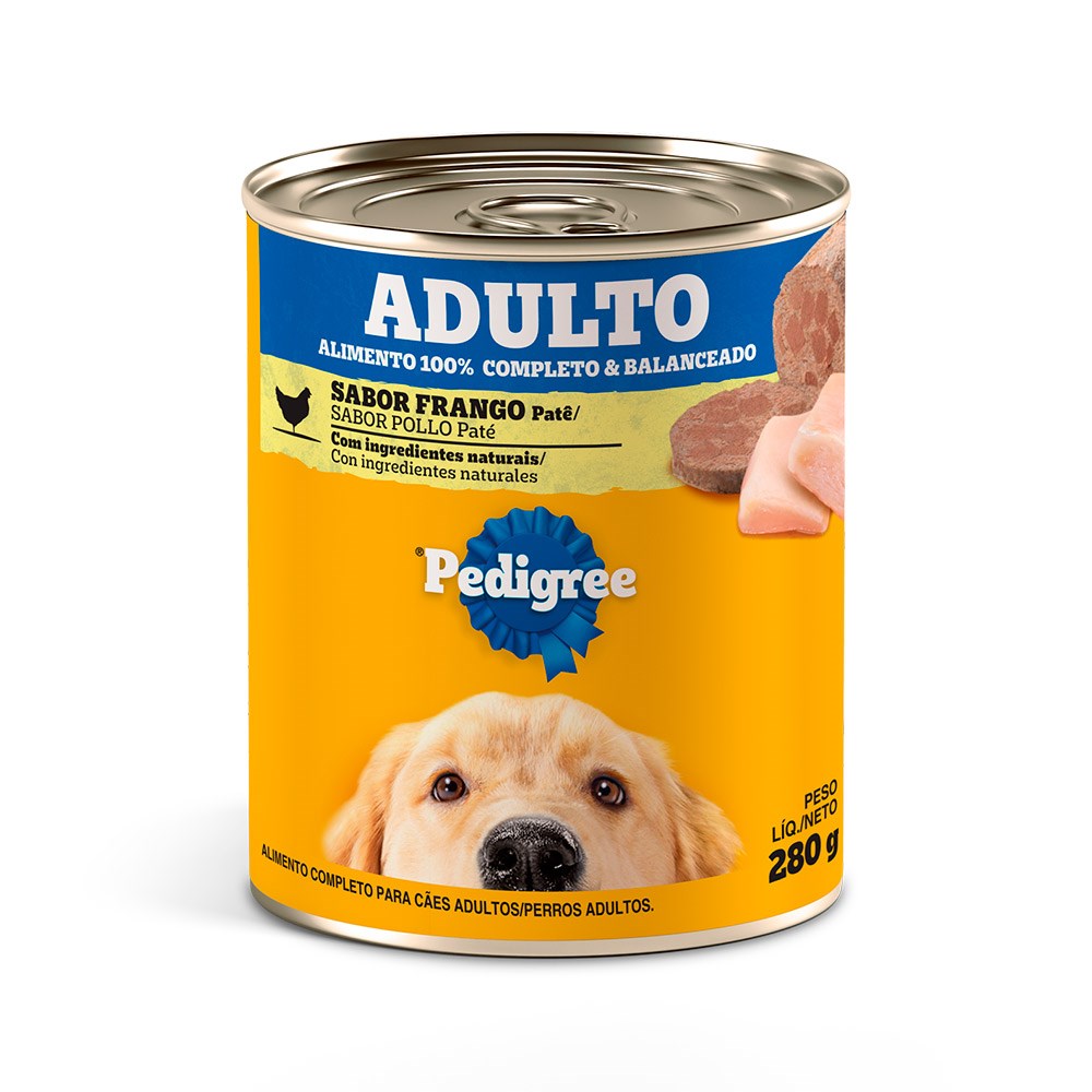 Ração Úmida Pedigree Patê de Frango para Cães Adultos