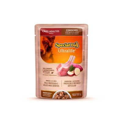 Ração Úmida Special Dog Ultralife Cordeiro com Batata-Doce para Cães Adultos
