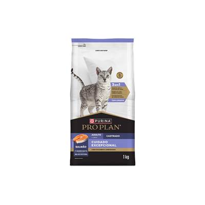 Ração Proplan Cuidado Excepcional para Gatos Adultos Castrados sabor Salmão 1kg