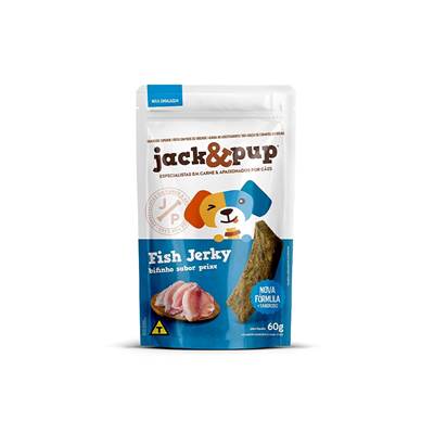 Petisco Jack&Pup Beef Jerky Peixe para Cães 60g