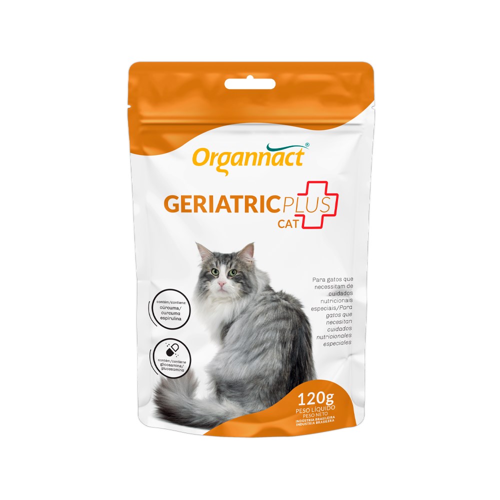 Suplemento Organnact Geriatric Plus Cat para Gatos 120g