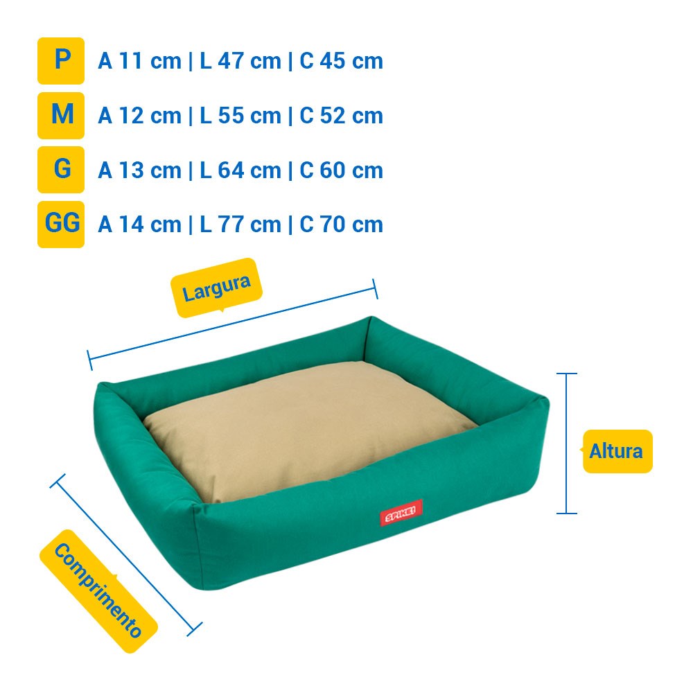 Cama Spike Turtle para Cães e Gatos
