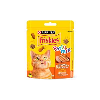 Friskies Party Mix Petisco para Gatos sabor Frango 40g