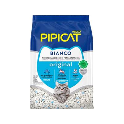 Areia Sanitária Pipicat Granulado Bianco 1,8kg