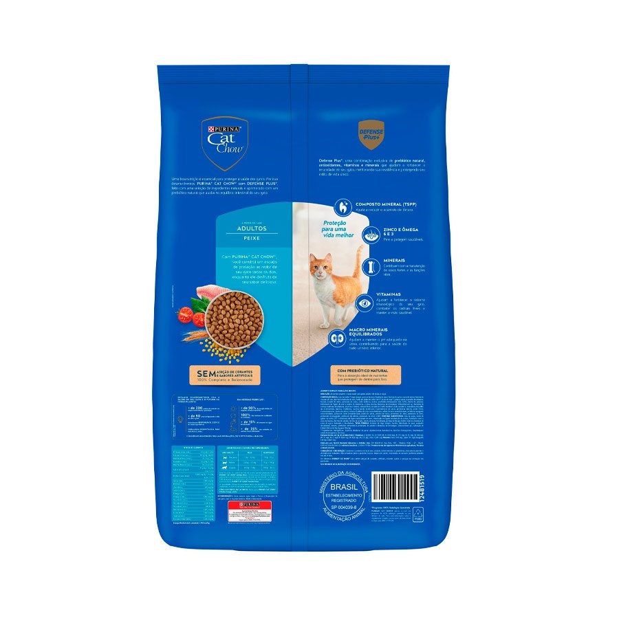Ração Cat Chow para Gatos Adultos sabor Peixe