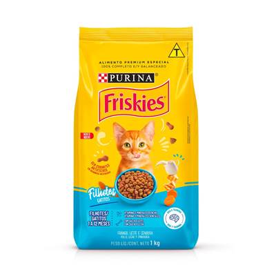 Ração Friskies para Gatos Filhotes Sabor Frango, Leite e Cenoura 10,1kg