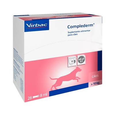 Suplemento Virbac Complederm para Cães 8ml