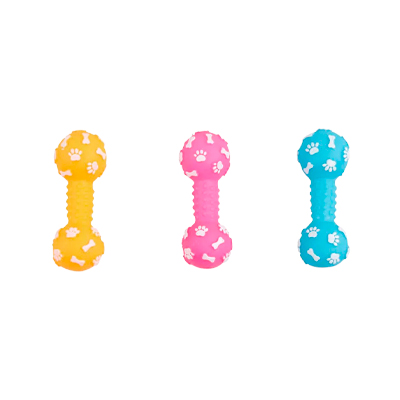 Brinquedo Dog Toy Vinil Osso Haltere 622 para Cães - Cores Sortidas U
