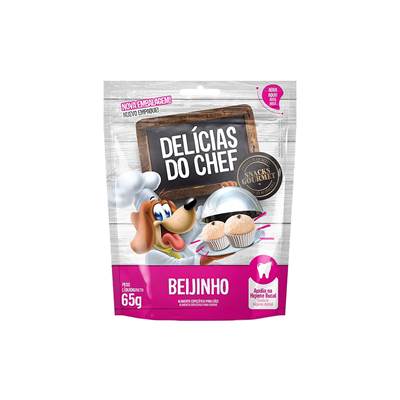 Snack Petitos Para Cães Chef Sabor Beijinho 65g
