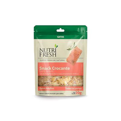 Snack Crocante Nutrifresh para Gatos sabor Salmão 20g