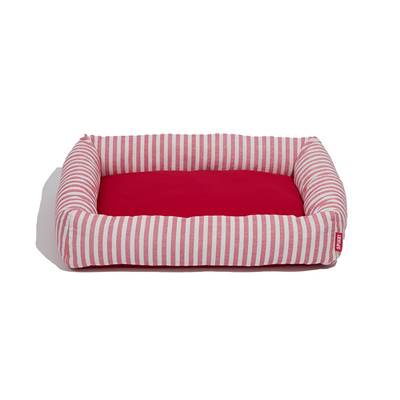 Cama Spike Listra Coral para Cães e Gatos M