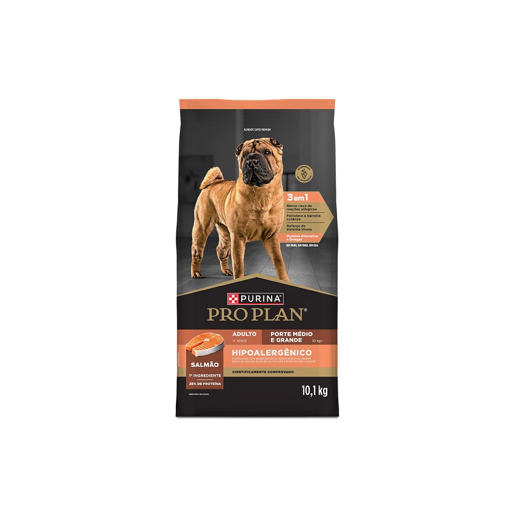 Ração Proplan Hipoalergênico para Cães de Raças Médias e Grandes 