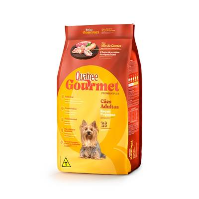 Ração Quatree Gourmet para Cães Adultos Raças Pequenas Sabor Frango 20kg