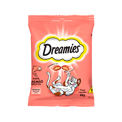 Petisco Dreamies para Gatos sabor Salmão 40g