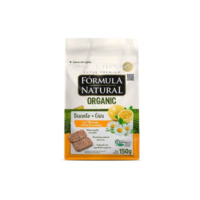 Biscoito Fórmula Natural Organic Maracujá para Cães Adultos 150g