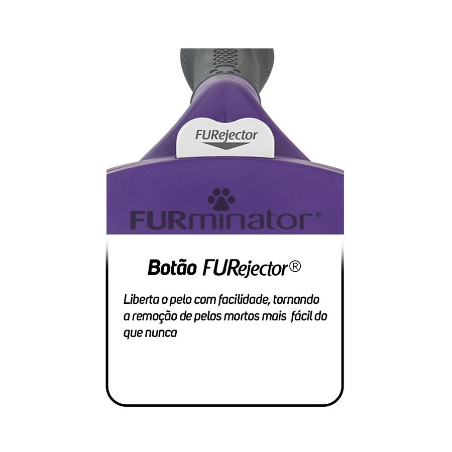 Escova New Furminator M/G para Gatos de Pelo Curto