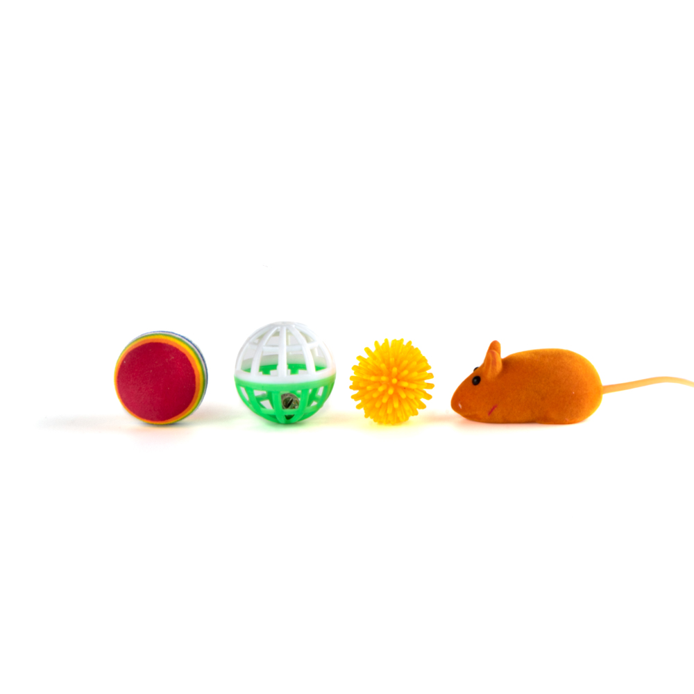 Brinquedo Fuzz para Gatos Combinação Mista