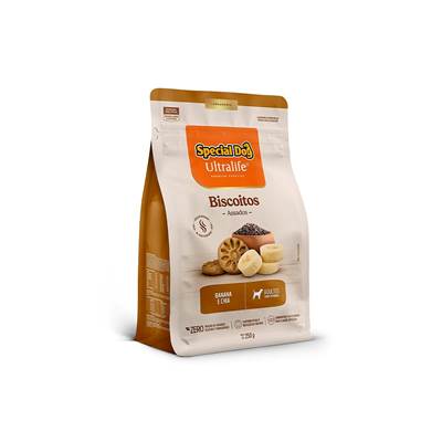 Biscoito Special Dog Ultralife para Cães Adultos Sabor Banana e Chia