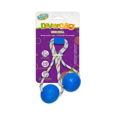 Brinquedo Truqys Duo Ball Pet Azul M