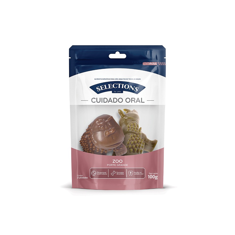 Petisco Selections For Pets Zoo Grande para Cães