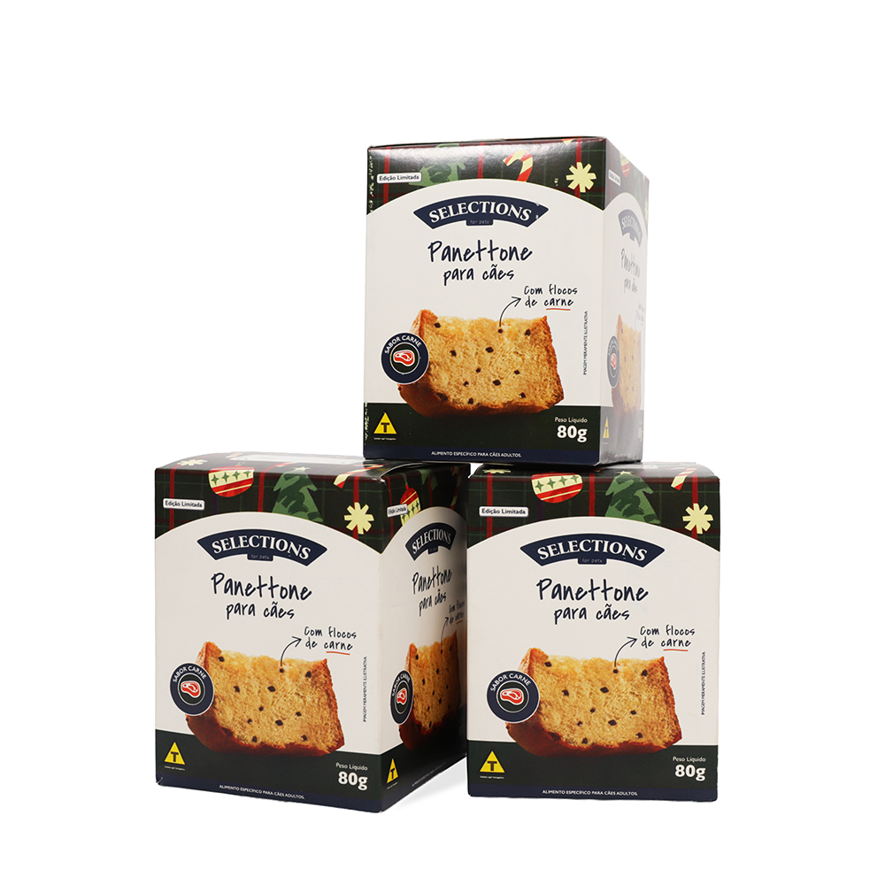 Panettone Selections For Pets com Flocos de Carne