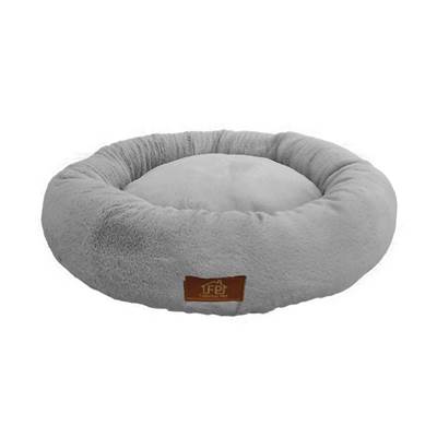 Cama Fábrica Pet Nuvem Pelúcia Cinza para Cães e Gatos G
