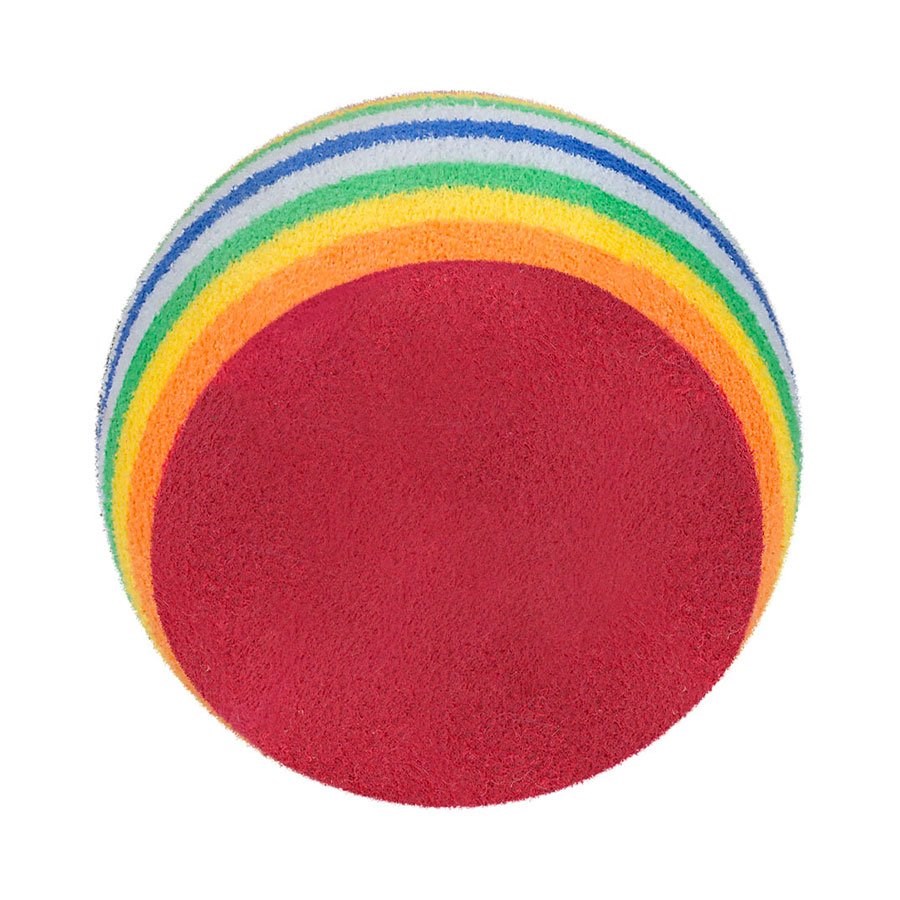 Brinquedo Pawise Bolinha de Espuma Arco-íris para Gatos - Cores Sortidas