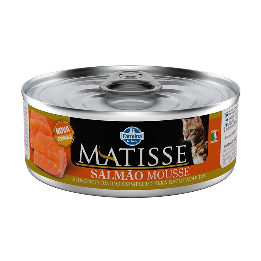 Ração Úmida em Lata Matisse para Gatos sabor Mousse Salmão