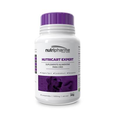 Suplemento Alimentar Nutricart Expert 1.000mg para Cães 30 comprimidos
