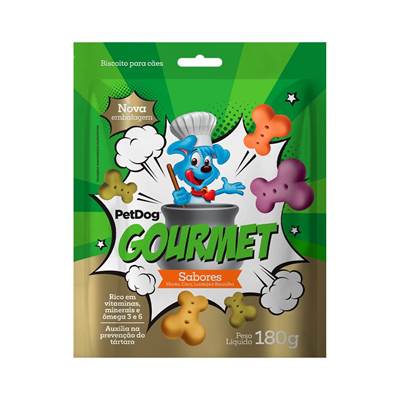 BIscoito Petdog Gourmet Sabores 180g