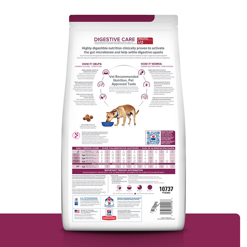 Ração Hill's Prescription Diet I/D para Cães Adultos Pedaços Pequenos - Cuidado Digestivo