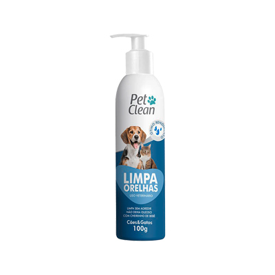 Limpador de Orelhas Pet Clean para Cães e Gatos 