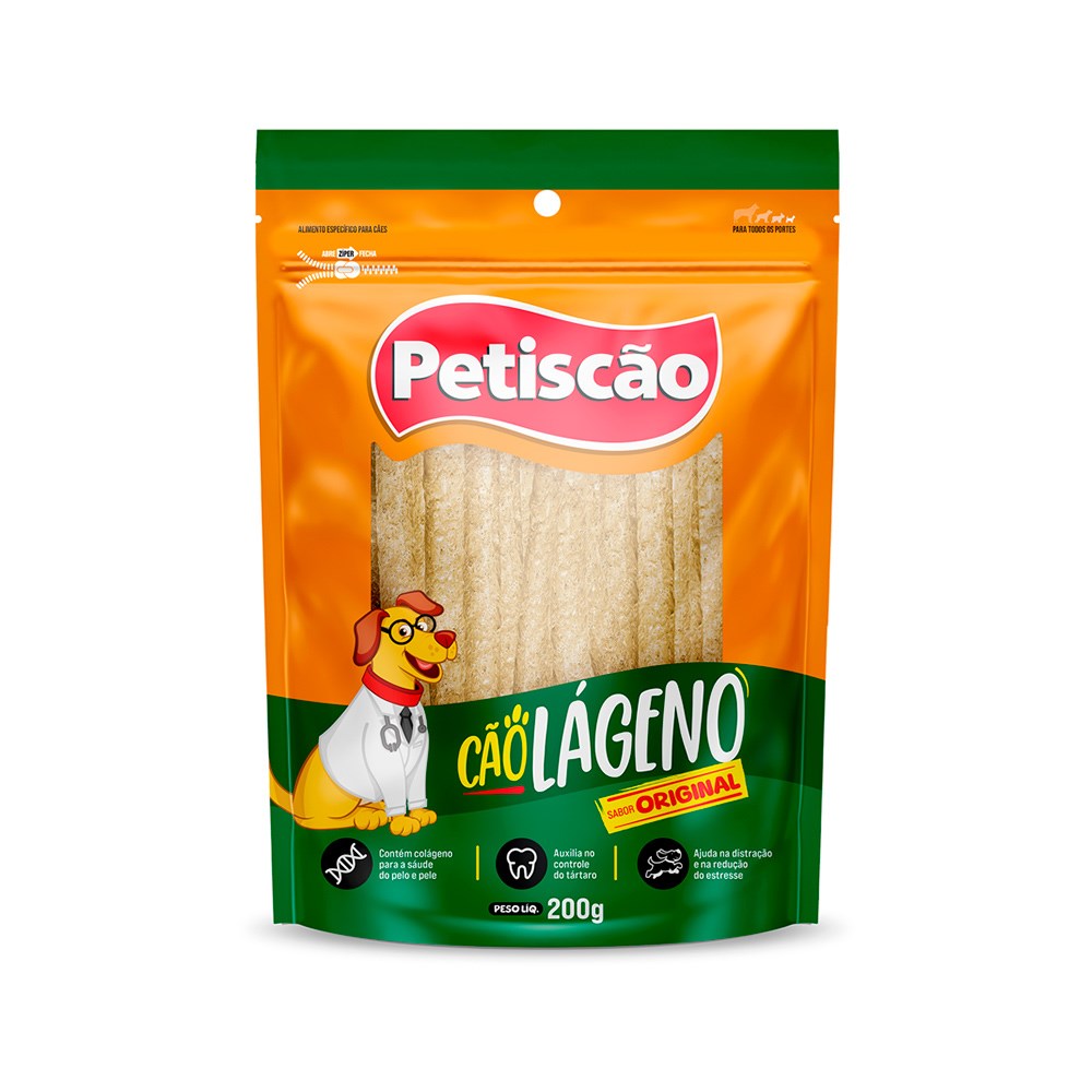 Osso Petiscão Cãolageno Original para Cães
