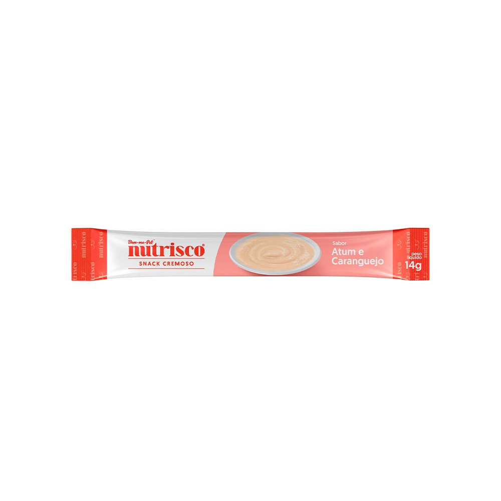 Snack Nutrisco Cremoso para Gatos sabor Atum e Caranguejo