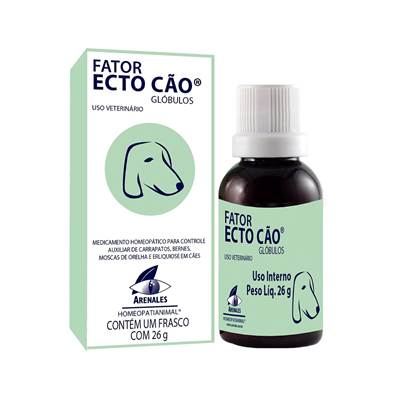Medicamento Homeopático Arenales Fator Ecto Cães U