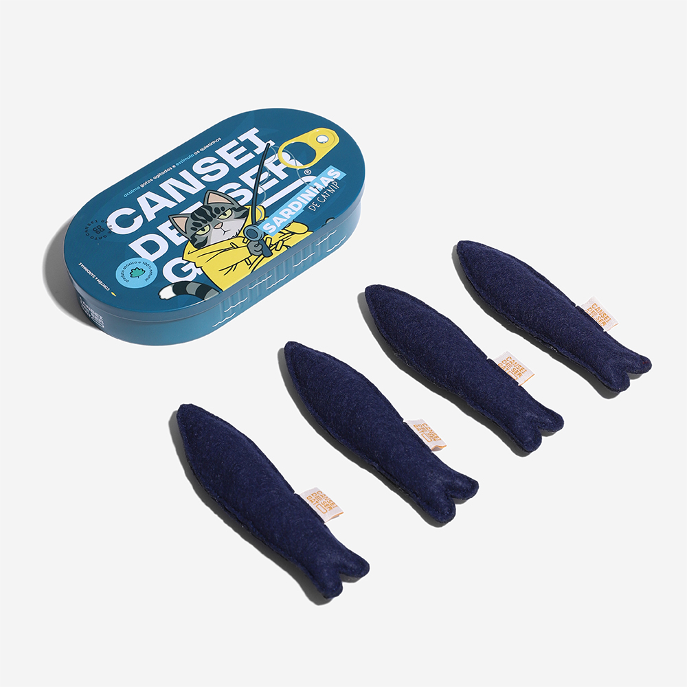 Brinquedo Cansei de Ser Gato Sardinhas de Catnip em Lata | Imagem 2