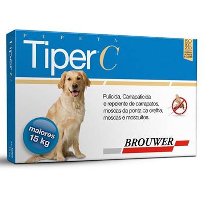 Tiper C Brouwer para Cães acima 15kg - 0,4 ml 1 pipeta