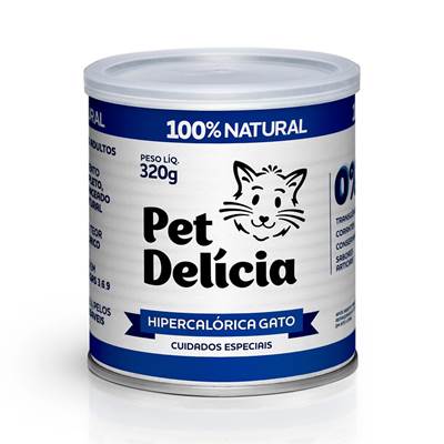 Ração Pet Delícia Hipercalórica para Gatos 320g