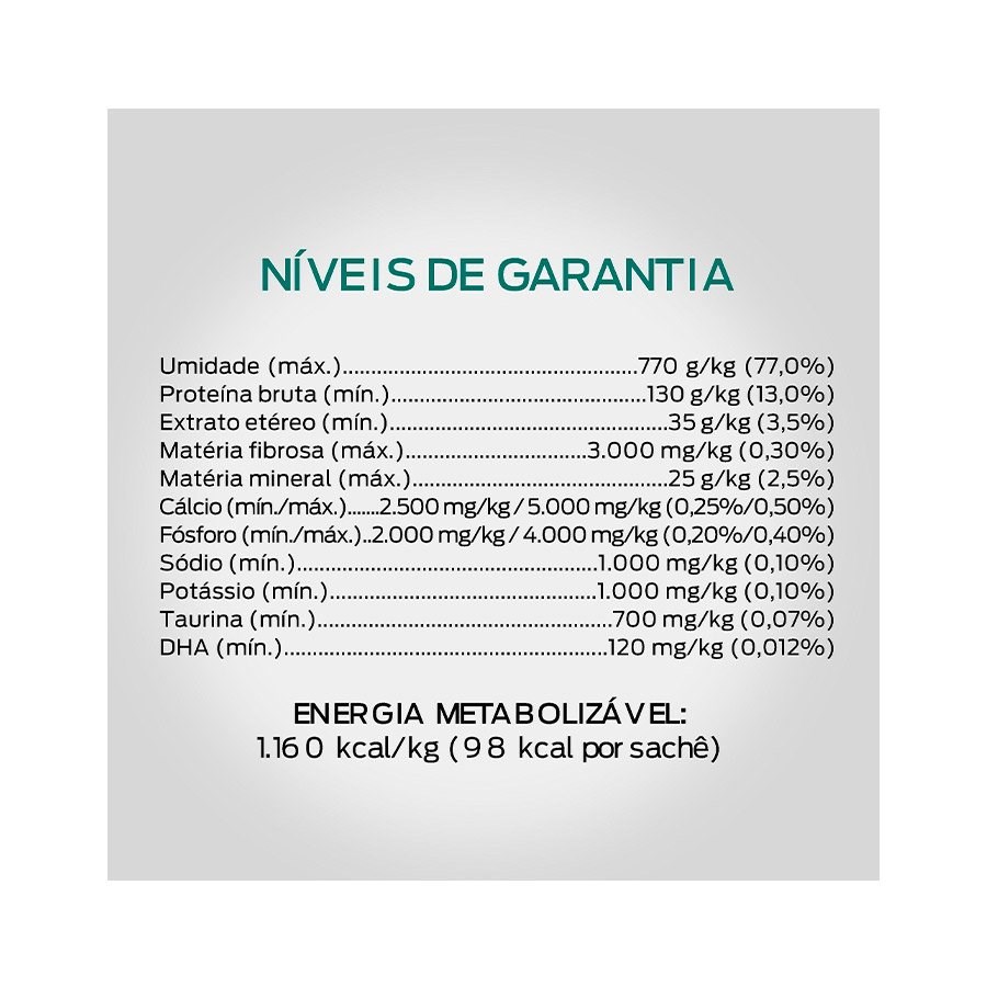 Ração Pro Plan Sachê Kitten para Gatos Filhotes sabor Frango ao Molho